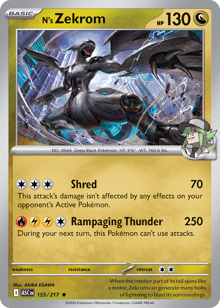 N's Zekrom Ascended Heroes card