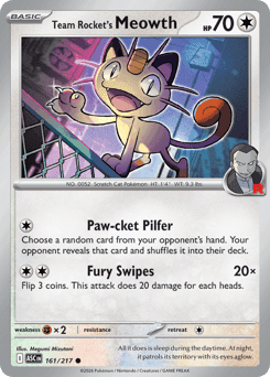 Team Rocket's Meowth Ascended Heroes card