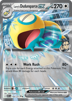 Larry's Dudunsparce ex Ascended Heroes card