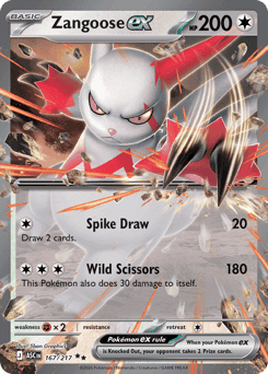 Zangoose ex Ascended Heroes card