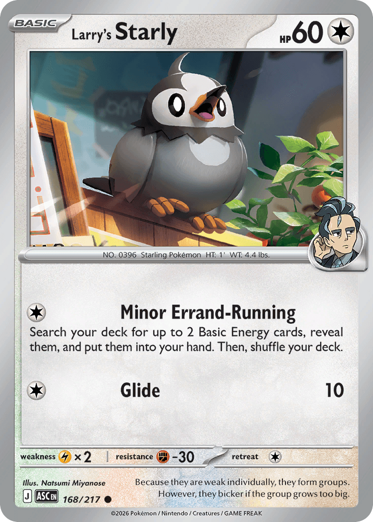 Larry's Starly Ascended Heroes card