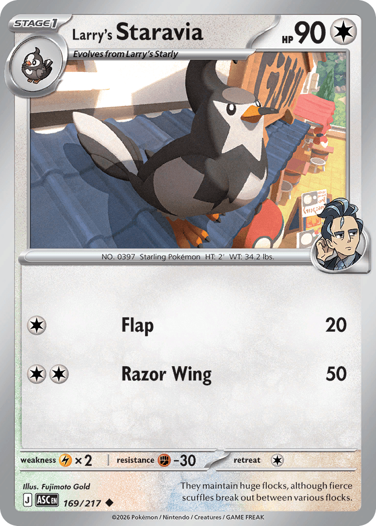 Larry's Staravia Ascended Heroes card