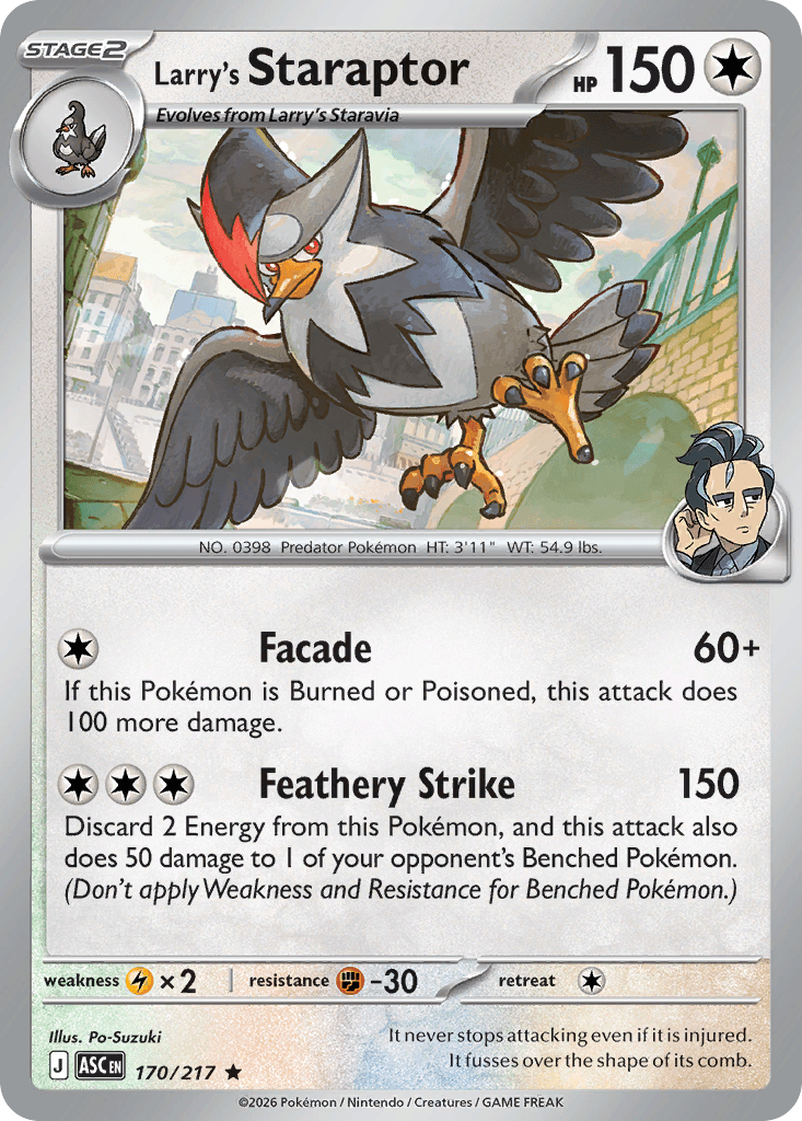 Larry's Staraptor Ascended Heroes card