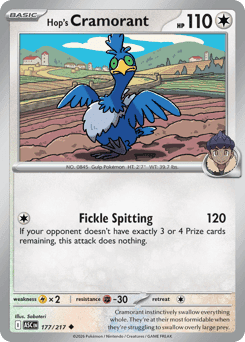 Hop's Cramorant Ascended Heroes card