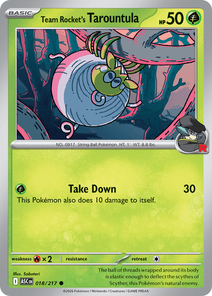 Team Rocket's Tarountula Ascended Heroes card