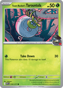 Team Rocket's Tarountula Ascended Heroes card