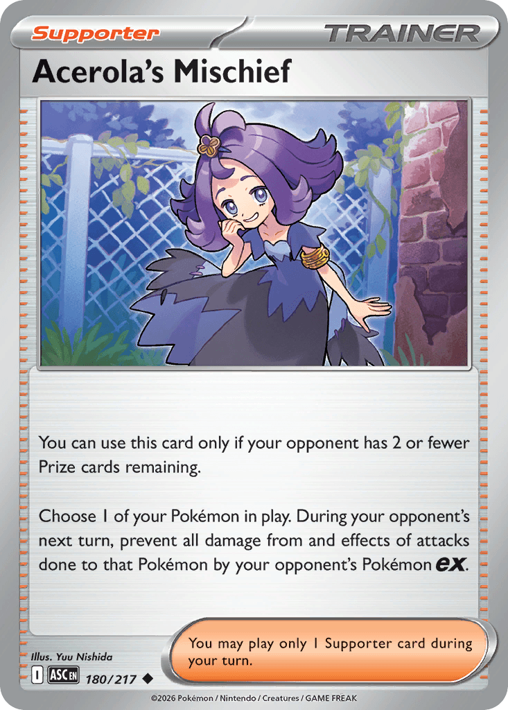 Acerola's Mischief Ascended Heroes card