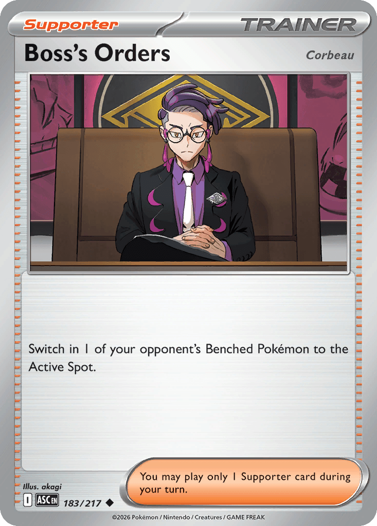 Boss's Orders Ascended Heroes card