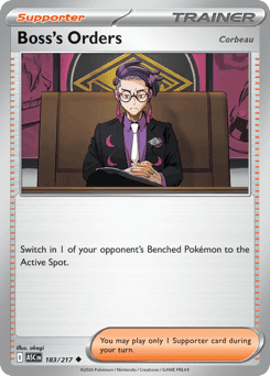Boss's Orders Ascended Heroes card