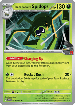 Team Rocket's Spidops Ascended Heroes card