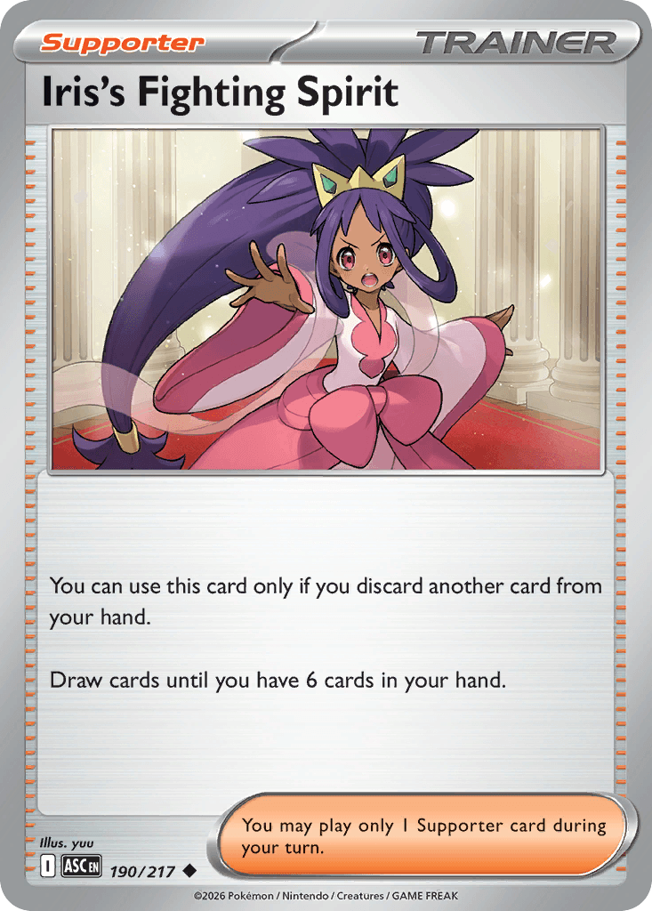 Iris's Fighting Spirit Ascended Heroes card