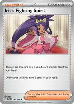 Iris's Fighting Spirit Ascended Heroes card