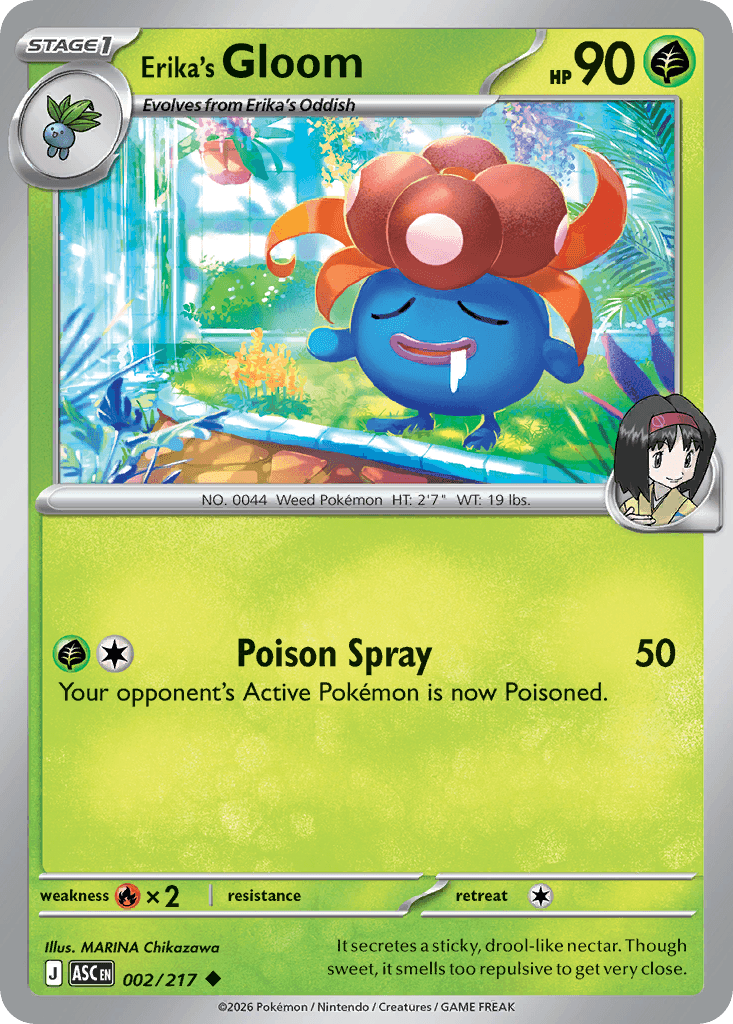 Erika's Gloom Ascended Heroes card