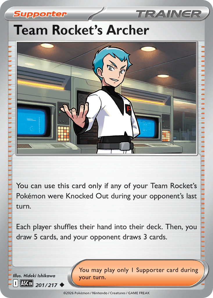 Team Rocket's Archer Ascended Heroes card