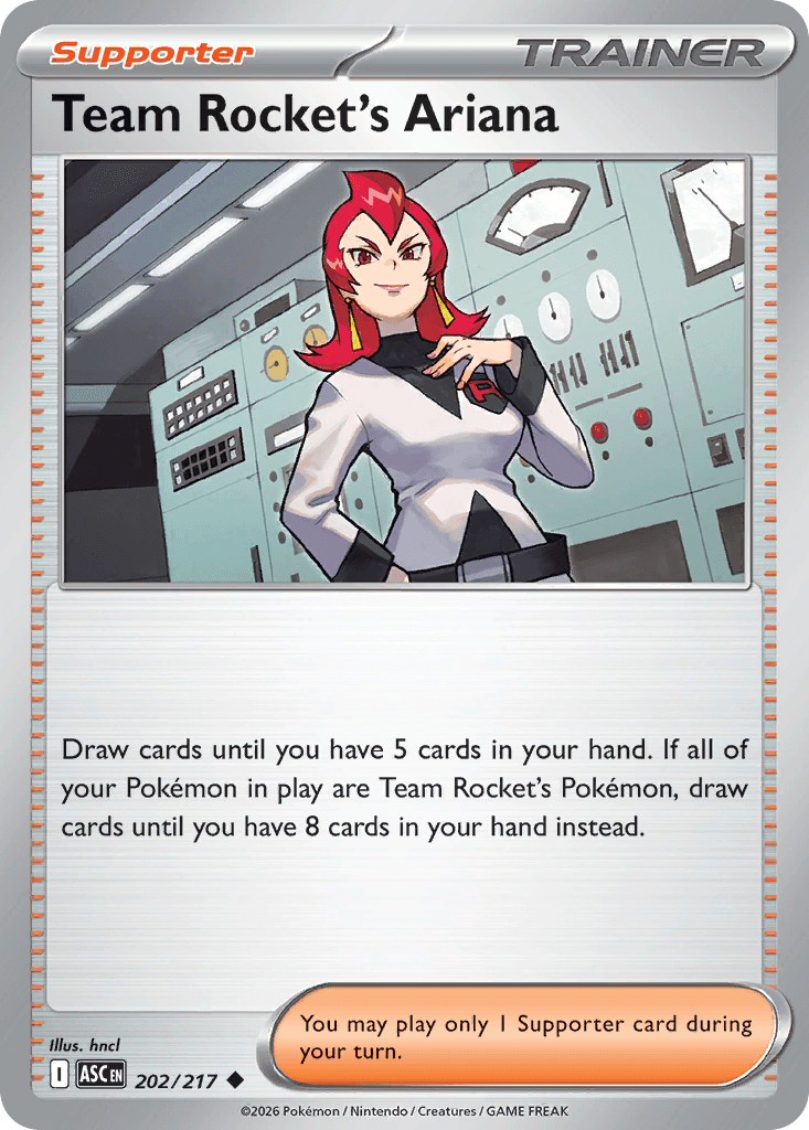 Team Rocket's Ariana Ascended Heroes card