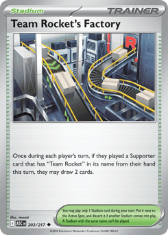 Team Rocket's Factory Ascended Heroes card