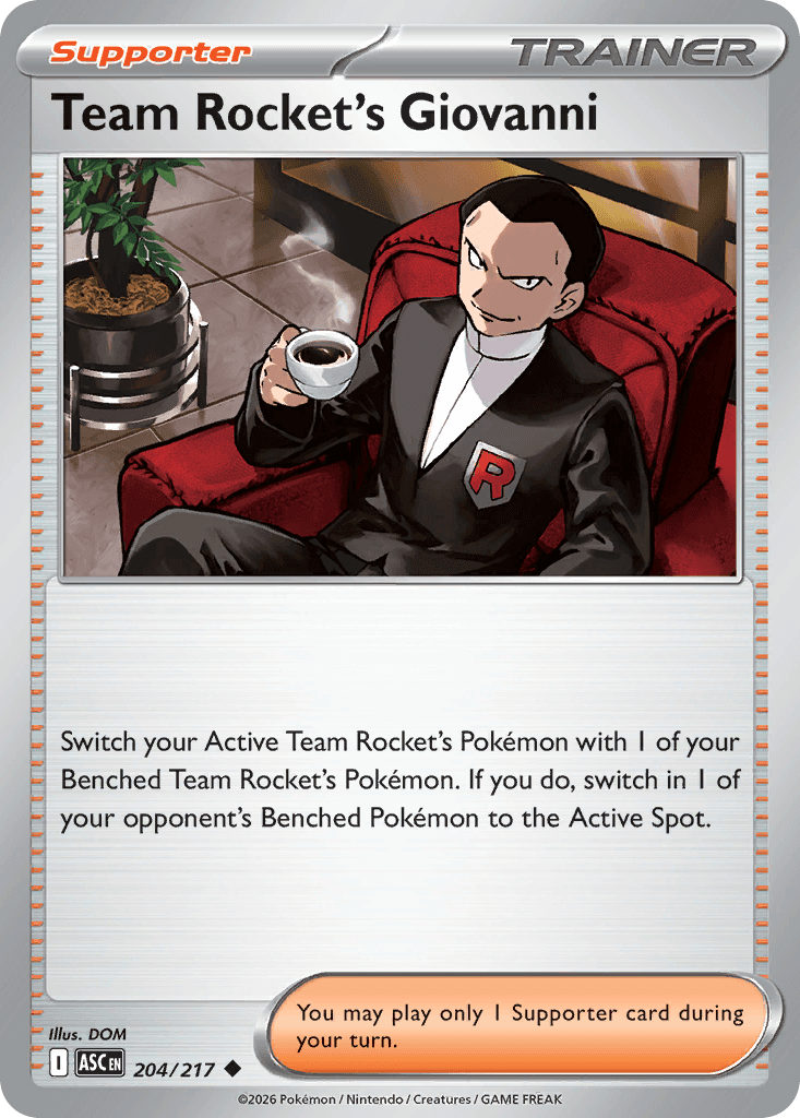 Team Rocket's Giovanni Ascended Heroes card