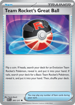 Team Rocket's Great Ball Ascended Heroes card