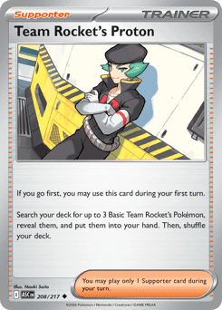 Team Rocket's Proton Ascended Heroes card