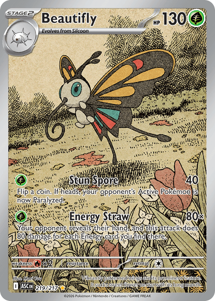 Beautifly Ascended Heroes card