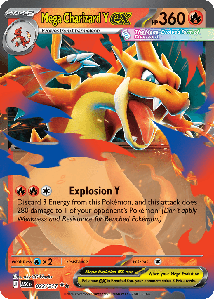 Mega Charizard Y ex Ascended Heroes card