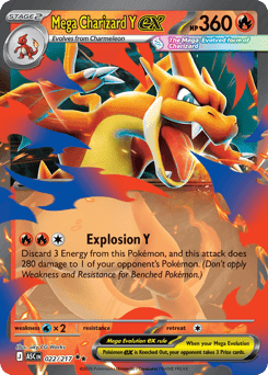Mega Charizard Y ex Ascended Heroes card