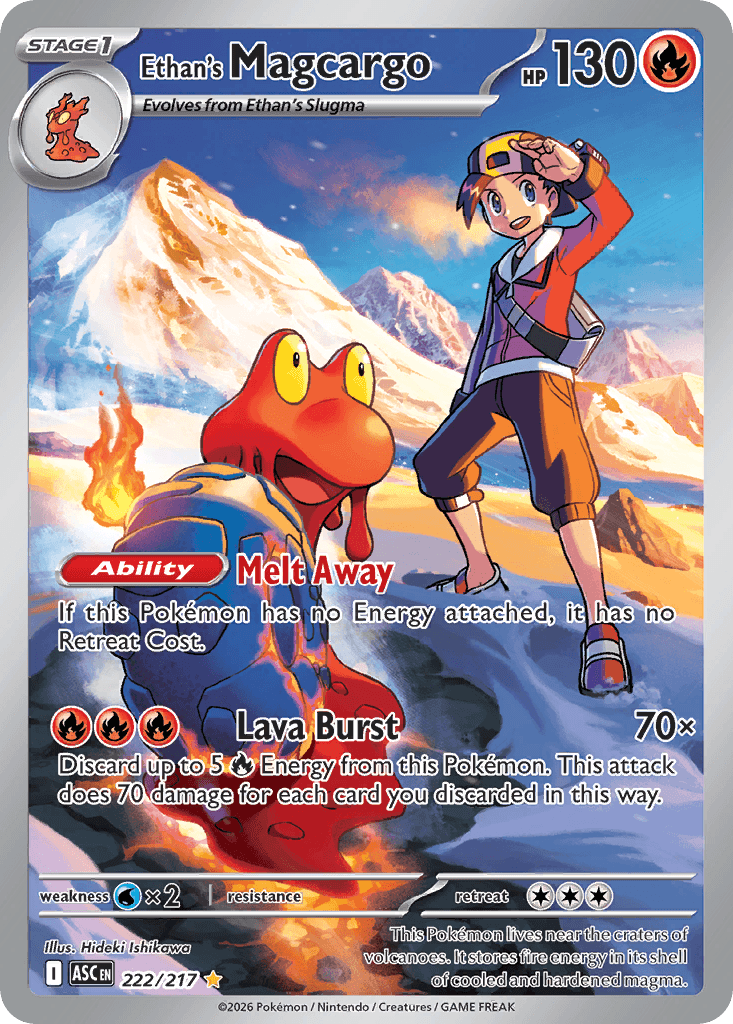 Ethan's Magcargo Ascended Heroes card