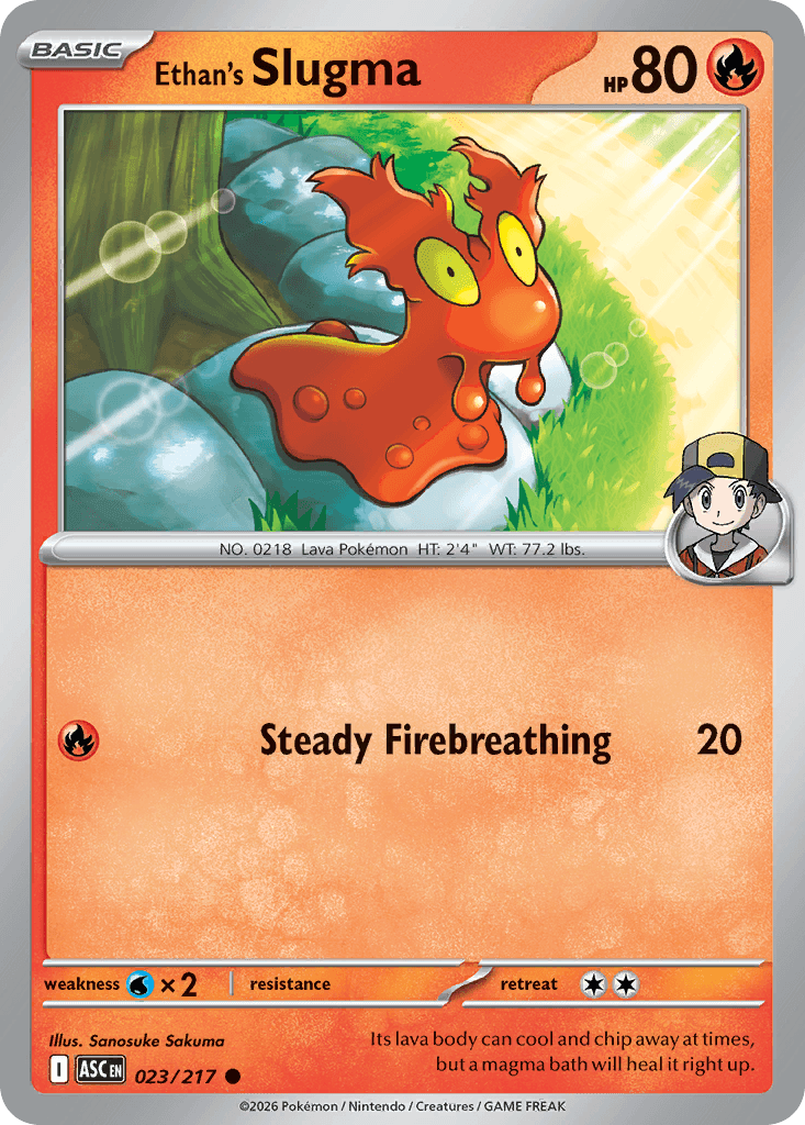 Ethan's Slugma Ascended Heroes card