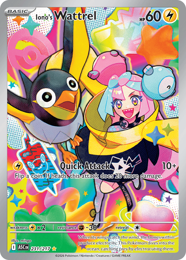 Iono's Wattrel Ascended Heroes card