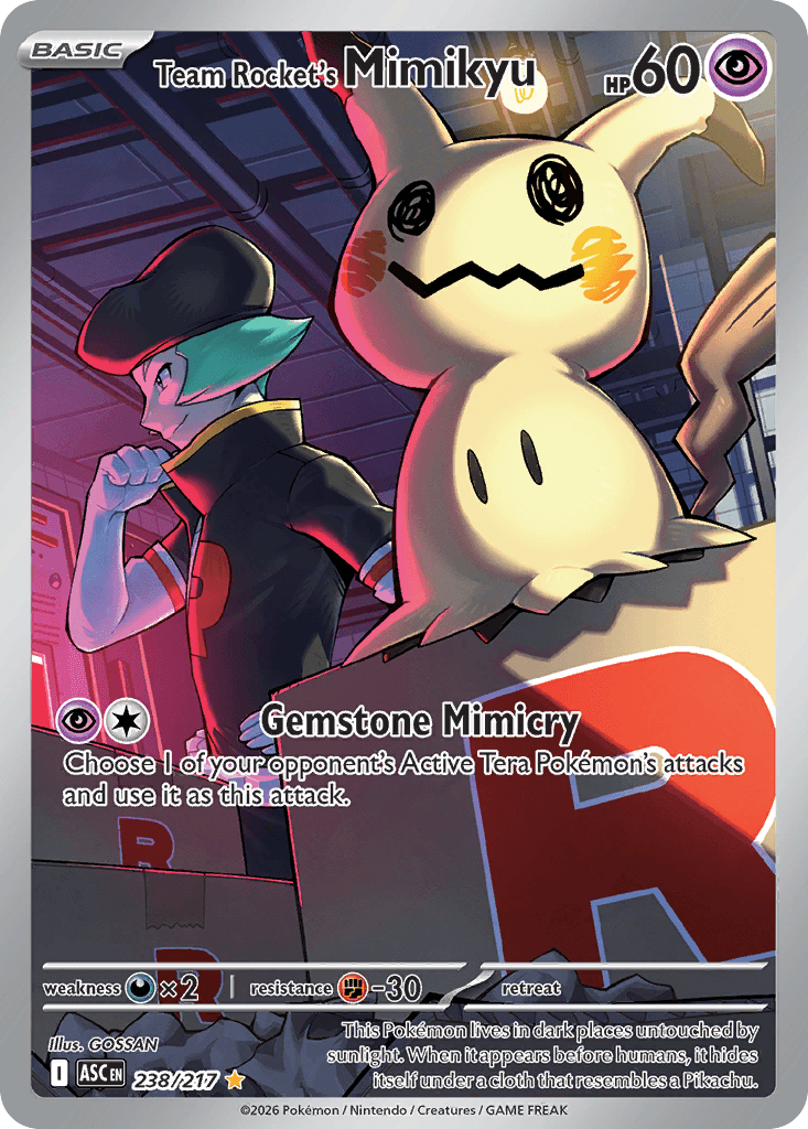 Team Rocket's Mimikyu Ascended Heroes card