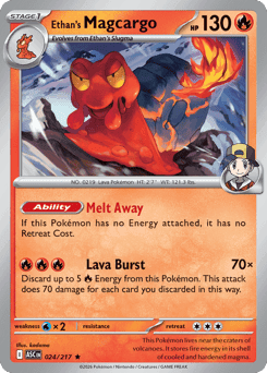 Ethan's Magcargo Ascended Heroes card