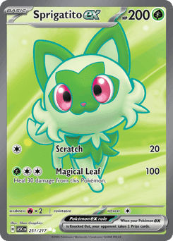 Sprigatito ex Ascended Heroes card