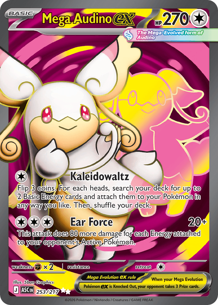 Mega Audino ex Ascended Heroes card