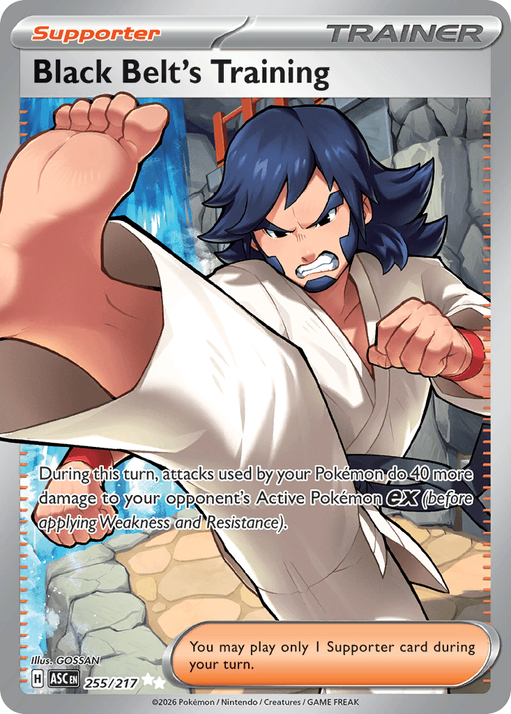 Black Belt's Training Ascended Heroes card