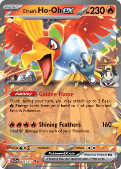 Ethan's Ho-Oh ex Ascended Heroes card