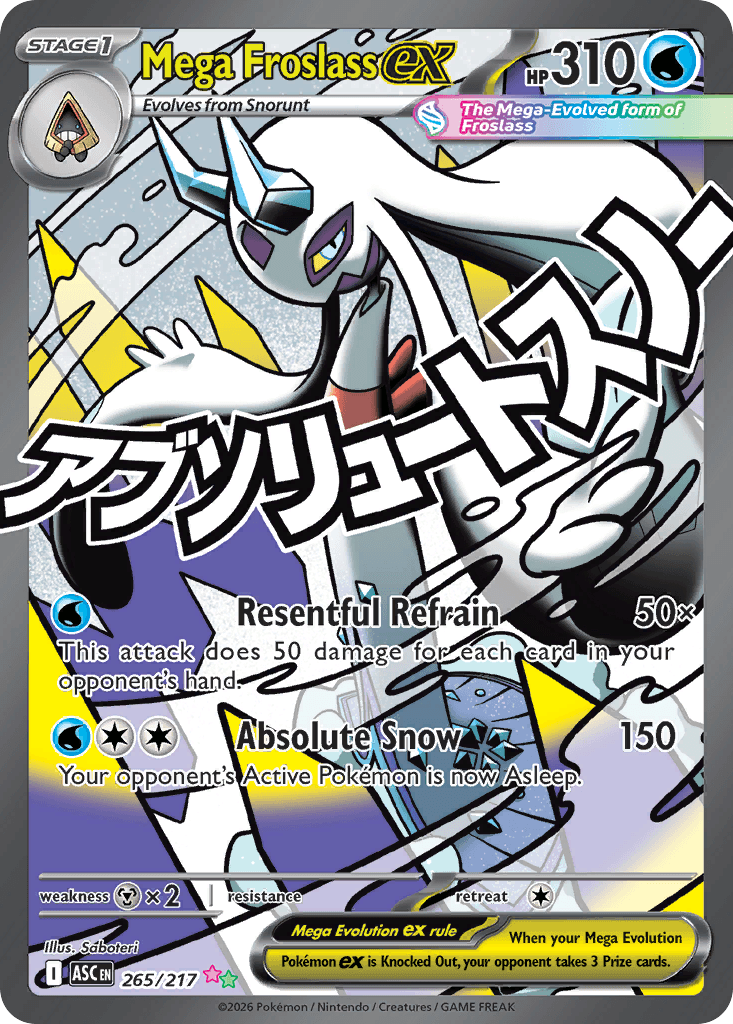Mega Froslass ex Ascended Heroes card