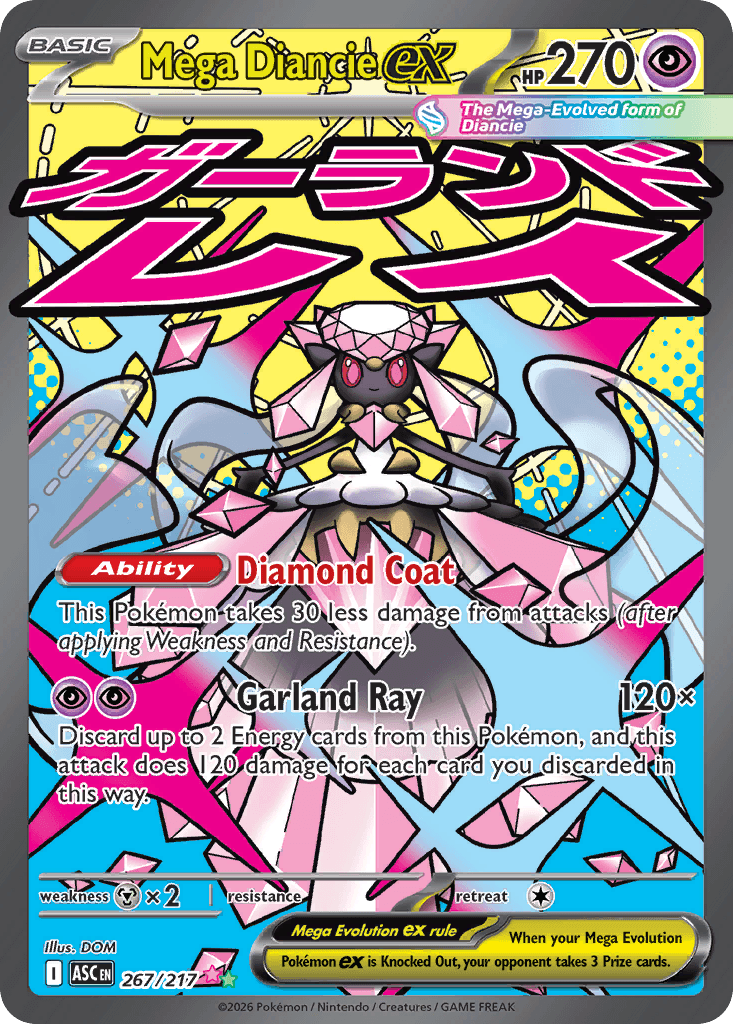 Mega Diancie ex Ascended Heroes card