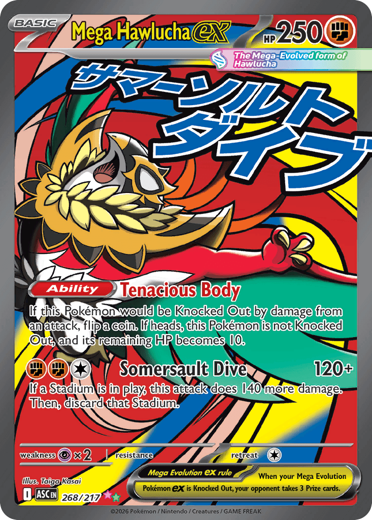 Mega Hawlucha ex Ascended Heroes card