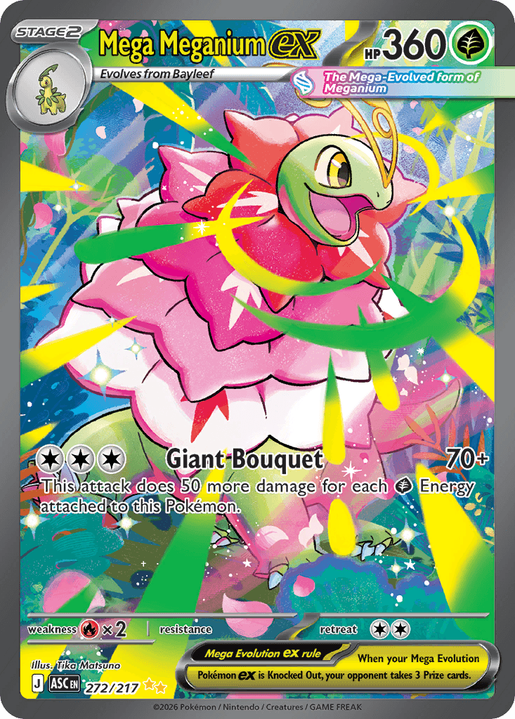 Mega Meganium ex Ascended Heroes card