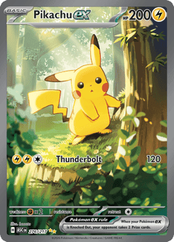 Pikachu ex Ascended Heroes card