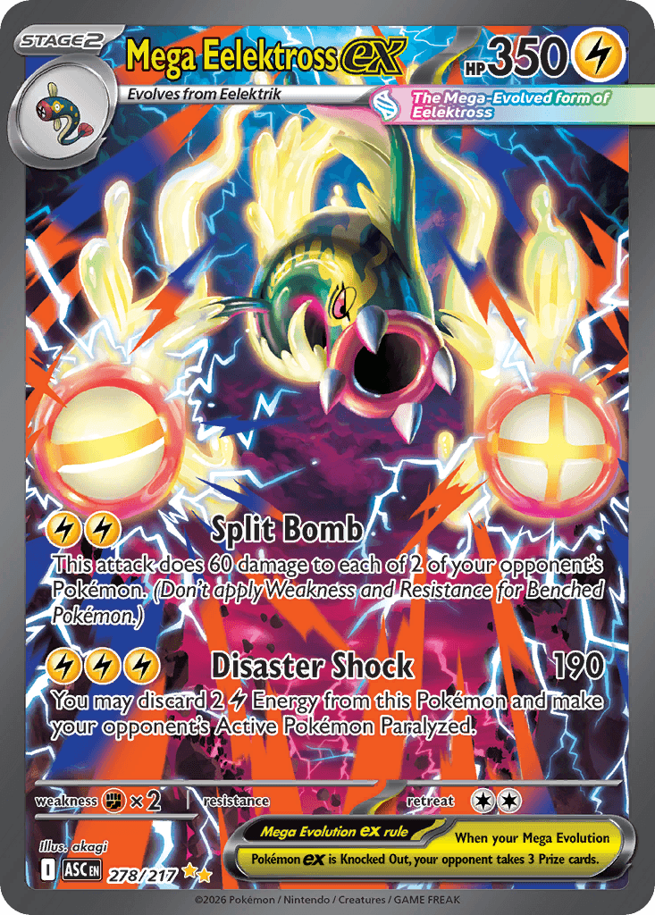 Mega Eelektross ex Ascended Heroes card