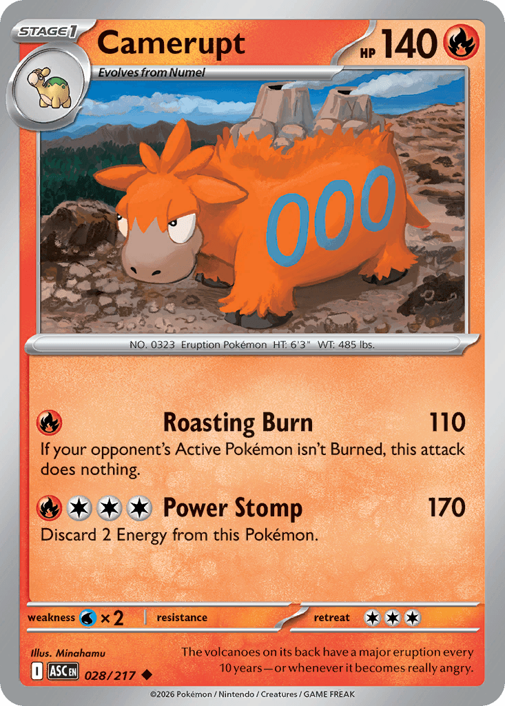 Camerupt Ascended Heroes card