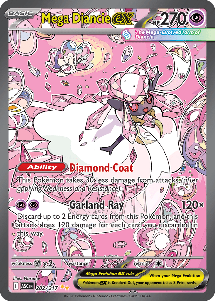 Mega Diancie ex Ascended Heroes card