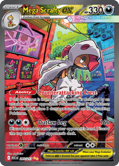 Mega Scrafty ex Ascended Heroes card