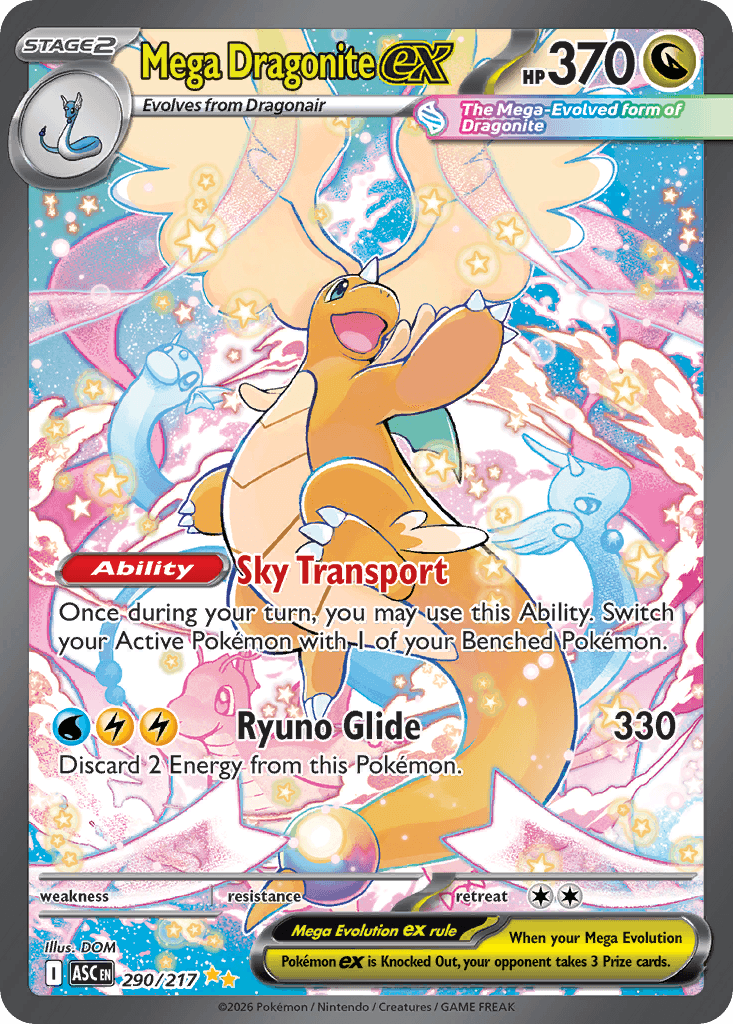 Mega Dragonite ex Ascended Heroes card