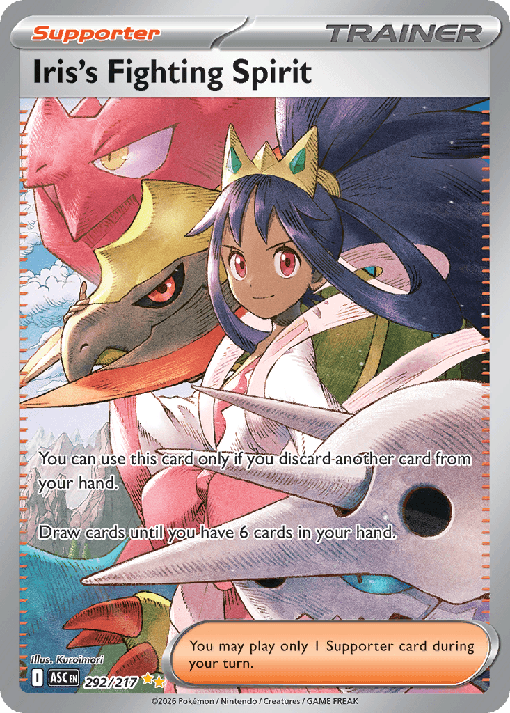 Iris's Fighting Spirit Ascended Heroes card