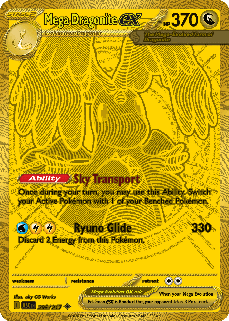 Mega Dragonite ex Ascended Heroes card