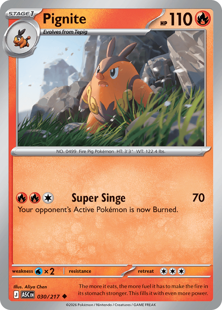 Pignite Ascended Heroes card
