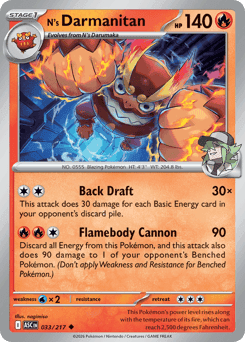 N's Darmanitan Ascended Heroes card