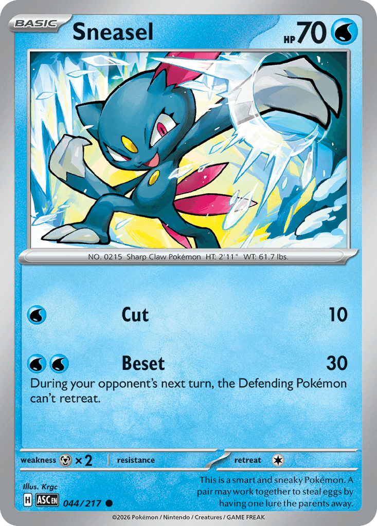 Sneasel Ascended Heroes card